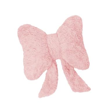 Imagem de predolo Almofada com laço para sofá, adereços fotográficos, centro de mesa, almofada decorativa com laço, de encosto para quarto, festa, escritório, sala de, Rosa