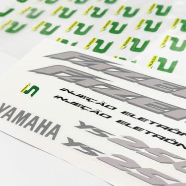 Imagem de SPORTINOX, Adesivos Para Yamaha Fazer 250 YS 2006 Moto Preta + Emblemas