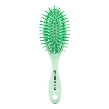 Imagem de Escova De Cabelo Pequena Feita Com Palha De Arroz Marco Boni, Verde