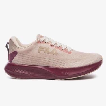 Imagem de Tênis Esportivo Feminino Endurance Bege Burgundy Fila F02R00203-7246, 