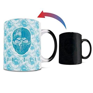Imagem de Morphing Mugs Mortal Kombat – 2021 – Sub-Zero – Uma caneca de cerâmica sensível ao calor que muda de cor de 325 ml – Imagem revelada quando um líquido quente é adicionado!