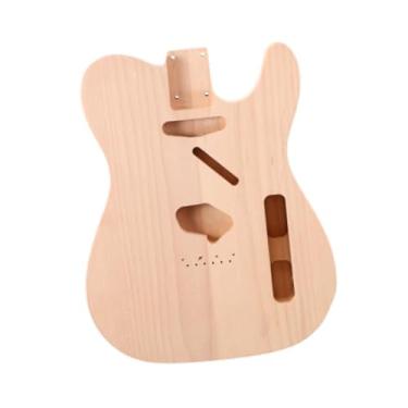 Imagem de menolana Body de guitarra em branco de madeira, barril de guitarra elétrico, acessório de instrumentos musicais polidos para guitarristas de peças de bricolage, Pickup Ss