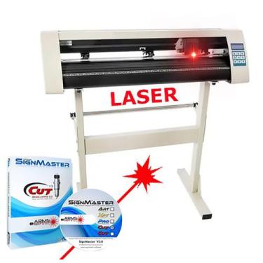 Imagem de Plotter de Recorte Profissional 72cm com Mira Laser Software Signmaste