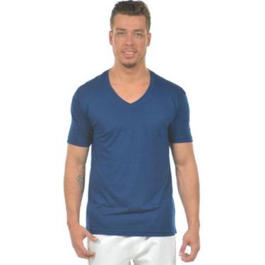 Imagem de Camiseta Malha Fria Gola V Camisa Pv Poliéster Com Viscose - Vesttuari