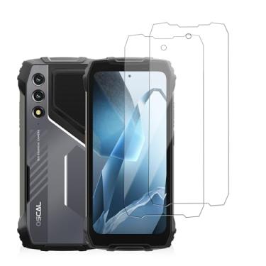 Imagem de KONXISA Pacote com 2 protetores de tela para OSCAL TANK 1, protetor de tela de celular de vidro temperado, película protetora de 9 durezas HD transparente antiarranhões e sem bolhas