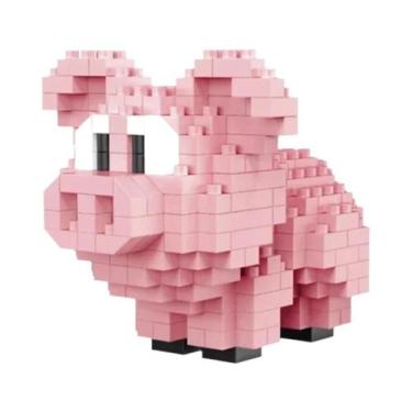 Imagem de Brinquedo De Blocos De Montar Micro Mini Alpacas, Alces E Girafas, Pre