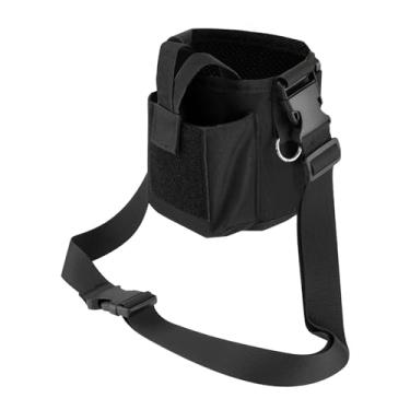 Imagem de menolana Bolsa para garrafa de água com alça de ombro ajustável, porta-copos portátil ideal para festas, mochilão, caminhadas e ciclismo, Preto