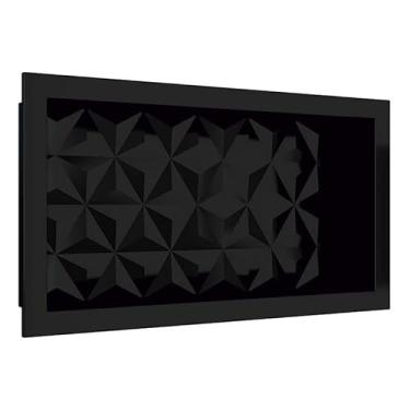 Imagem de Nicho Para Banheiro 60x30X10 Mármore Sintético Cozimax Preto Textura