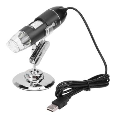 Imagem de Luocute Microscópio 1600X, Zoom de 50X a 1600X Com Luzes LED de 4 Níveis, Resolução HD, Suporte Ajustável, Compatível Com Tablet de Smartphone de Computador, para Manutenção de Reparos