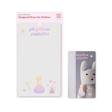 Imagem de MYRO - Espelho autoadesivo projetado para crianças - Espelho de parede de acrílico inquebrável montado na parede para quarto infantil, berçário, armário escolar e sala de jogos (princesa mágica)