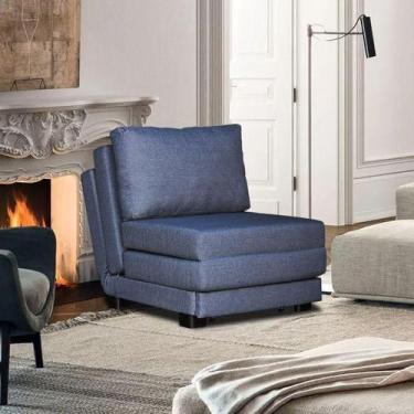 Imagem de Poltrona Cama Mova_MA que se Transforma em Sofá Cama solteiro Reclináv