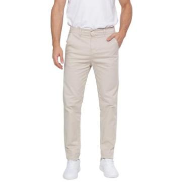 Imagem de Calças Esporte Fino Social Sarja Slim Masculina Com Elastano - 4 Azes,