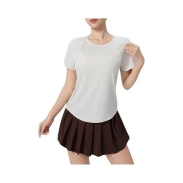 Imagem de Camiseta De Fitness Feminina De Secagem Rápida Com Costas Em Malha, Ma