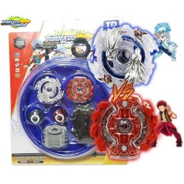Imagem de Kit 2 Beyblade Burst Luinor Vs Gaianon + 4 Lançadores Ganhe Arena Beys