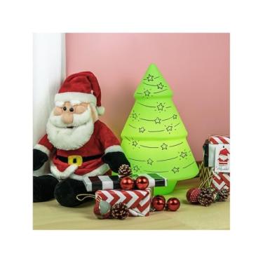 Imagem de Luminária Árvore de Natal Interativa Polietileno Bivolt Recados Natalinos – Prático, Funcional e Ideal para o Dia a Dia