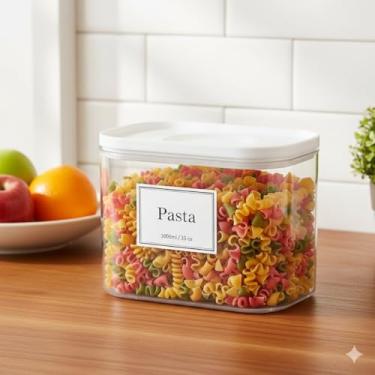 Imagem de Pote Hermético a Vácuo Plástico 1L Conservação Eficiente Prática