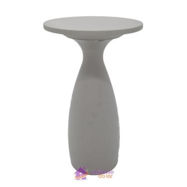 Imagem de Mesa Tramontina Flut Alta Concreto em Polietileno e Poliuretano