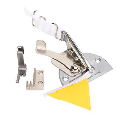 Imagem de Pasta de máquina de costura Pasta dupla Acessório de encadernação industrial Acessórios de encadernação de bainha de aço inoxidável de alta resistência para ponto fixo Máquina de (Ele se levantou)