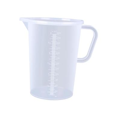 Imagem de Ioensy Copo medidor com tampa, utensílio de cozinha doméstico com bico de fácil manuseio para misturar farinha, óleo, leite e outros ingredientes, 3000ml