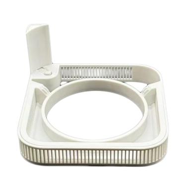 Imagem de Suporte para mac mini M4 2024, suporte de mesa com botão liga/desliga superior, impressão 3D, suporte para computador, botão liga/desliga fácil, suporte horizontal (branco)