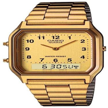 Imagem de Relógio Casio Vintage Aq-230ga-9bmq Dourado