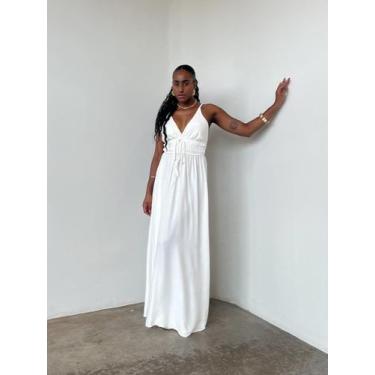Imagem de Vestido Longo Feminino de Viscose Encorpada Renata - COR DE PIMENTA, U