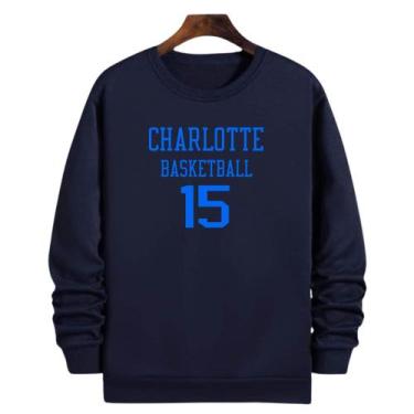 Imagem de Blusa Moletom Gola Basquete Charlotte Basketball número 1 - Loja Click