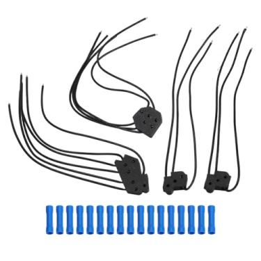 Imagem de AUTOVIC Conjunto de tranças de conector de interruptor de trava e janela elétrica compatível com caminhões Chevy GM C10 K5 dos anos 1980, para interruptor duplo e único, não para veículos de 4 portas