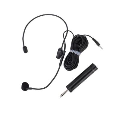 Imagem de Asixxsix Microfone de Fone de Ouvido, Microfone de Fone de Ouvido Com Fio de 3,5 Mm Com Cabo de 1,2 M Som HiFi de Lança Ajustável Flexível de 360° para Amplificador de Voz
