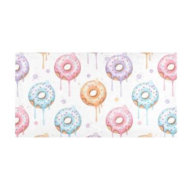 Imagem de Burbuja Tapete de corredor donut pingando pelúcia antiderrapante tapete de cozinha suporte de borracha para corredor, quarto, sala de estar, decoração de entrada, lavável na máquina, 51 x 99 cm
