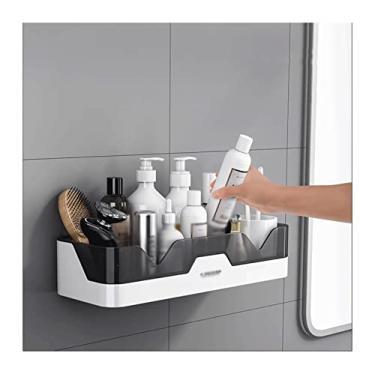 Imagem de CFGH6FDF Prateleiras de banheiro Rack de armazenamento de vaso sanitário de camada única rack de armazenamento simples de plástico balcão de cozinha rack de armazenamento de plástico rack de