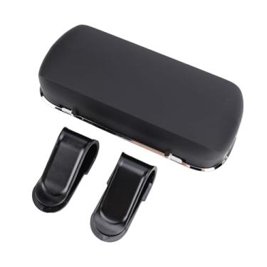 Imagem de Luqeeg Suporte de óculos de Sol para Carro, Protetor de Espaço Seguro, Organizador de Armazenamento de óculos Automotivos para Motorista, Viseira Solar, (Preto)