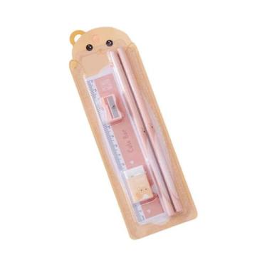 Imagem de Conjunto De Material Escolar Fofo 5 Em 1, Caixa De Presente Com Lápis,