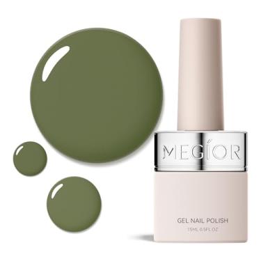 Imagem de MEGIOR Esmalte de gel verde Matcha 1 ml verde de longa duração de imersão UV LED kit de polimento de gel livre de TPO para salão de beleza e arte de unhas, manicure DIY em casa