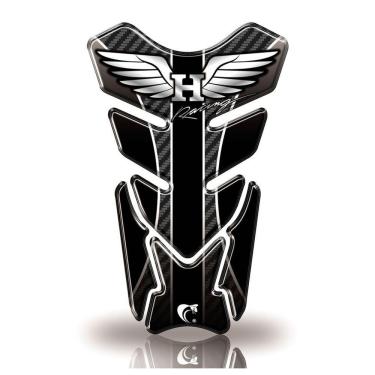 Imagem de Protetor De Tanque Adesivo Moto Honda Alta Cilindrada Racing Preto