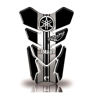 Imagem de Protetor De Tanque Adesivo Moto Yamaha Diapasão Racing Preto