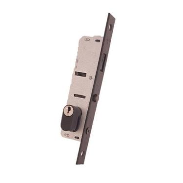 Imagem de Fechadura 3f 6115/50pp-s preto perfil estreito bico papagaio