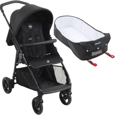 Imagem de Carrinho de Bebe Passeio com Ninho Moises Burigotto Lui 22 Grafite