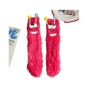 Imagem de Meias De Fleece Coral Divertidas Para Mulheres, Estilo Japonês, Meias 