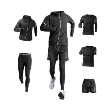 Imagem de Conjunto De Fitness Masculino De Secagem Rápida Para Corrida, Roupa Es