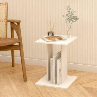 Imagem de Mesa Lateral Decorativa Porta Livros 100% Mdf - Deltre
