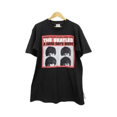 Imagem de Camiseta Masculina Vintage Rock Beatles De Manga Curta Em Algodão Puro