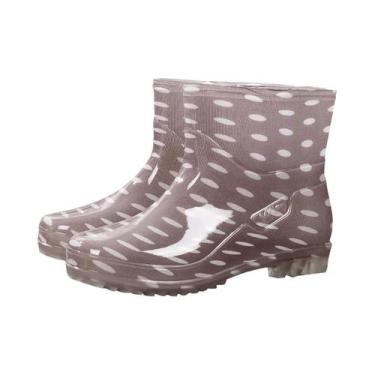 Imagem de Botas De Chuva Femininas Estilosas, Impermeáveis, Antiderrapantes E Re
