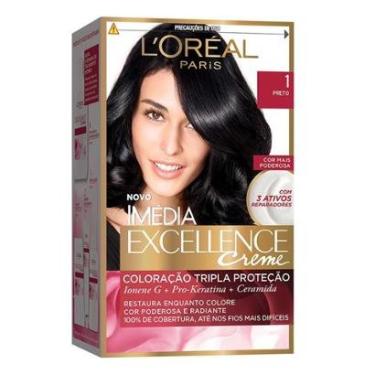 Imagem de Coloração Imédia Excellence L'Oréal Paris 1 Preto-Unissex