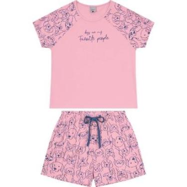 Imagem de Pijama Manga Curta Feminino Malha Malwee Ref. 120747-Feminino