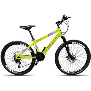 Imagem de Bicicleta ARO 26 Monaco Amarelo Neon - Colli, 26", Amarelo Neon, 13"
