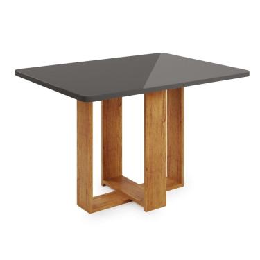 Imagem de Mesa de Jantar 120cm com Tampo de Vidro Berlim Viero