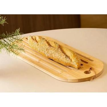 Imagem de Tábua Migalheira Lyor Nature Em Bambu 45X18Cm Ideal Pães
