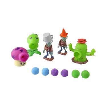 Imagem de Conjunto De Brinquedos Plants Vs Zombies 2, Lançador De Ervilhas E Can