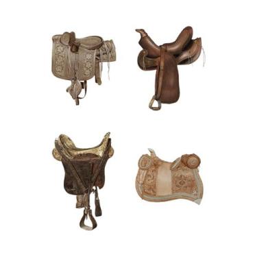 Imagem de Pôster De Arte Vintage De Cavalo Montado Em Sela, Decoração De Parede 